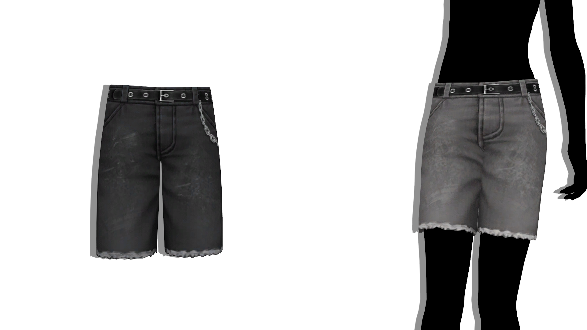 MMD - Sims 4 AxA - Isaiah Shorts - Belt by fake-n-true on DeviantArt