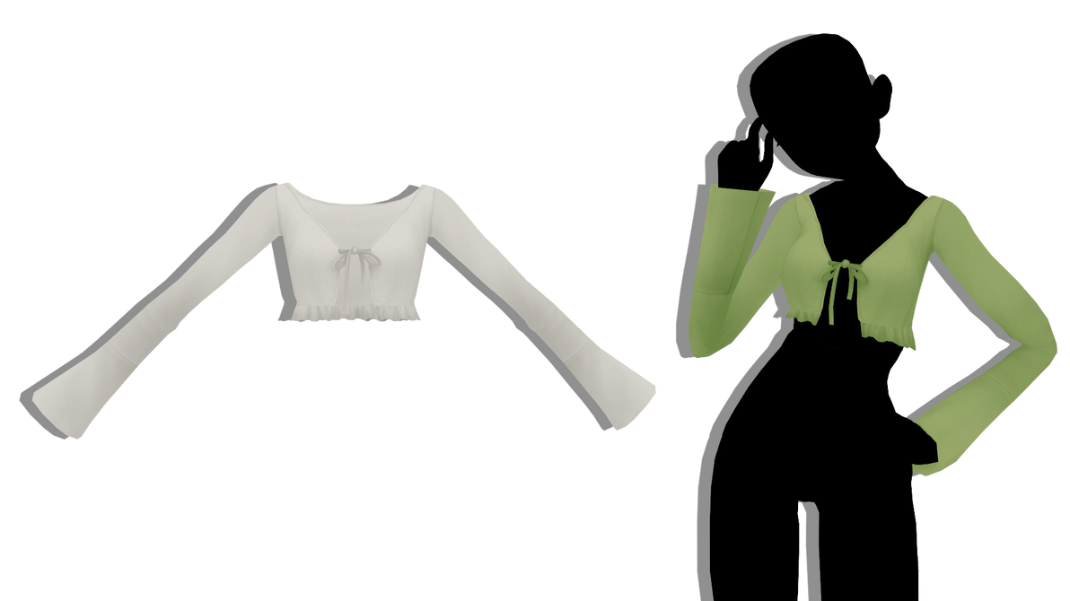 MMD - Sims 4 Janessa Cropped Cardigan by fake-n-true on DeviantArt