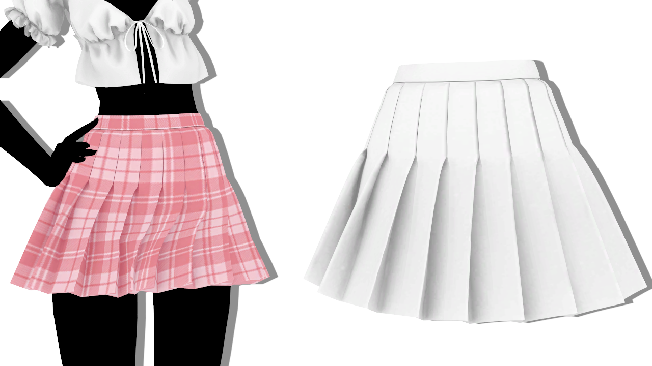 Mmd Sims 4 Pleated Skirt By Fake N True On Deviantart