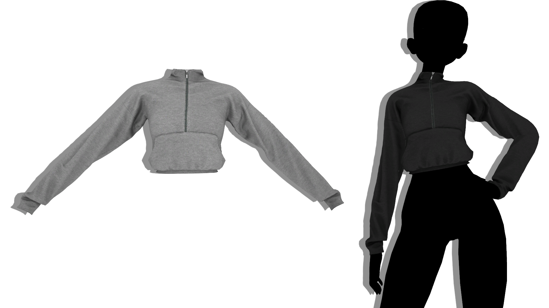 MMD - Sims 4 Cropped Sports Hoodie by fake-n-true on DeviantArt