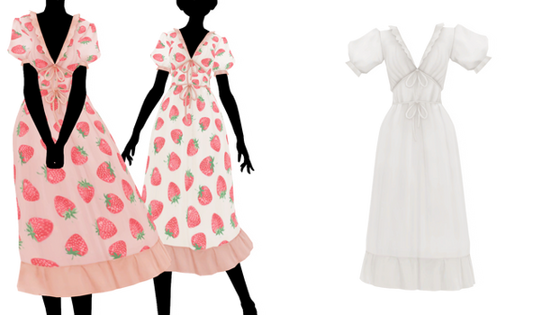 MMD - Sims 4 Strawberry Dress