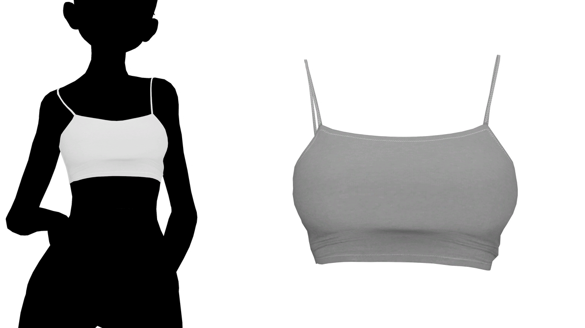 MMD - Sims 4 Cropped Cami Top by fake-n-true on DeviantArt