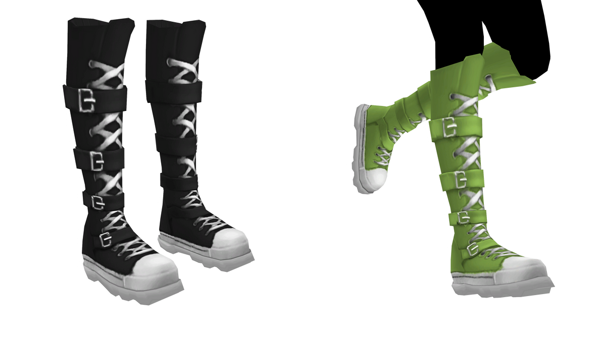 MMD Sims 4 Some Emo Boots by fakentrue on DeviantArt