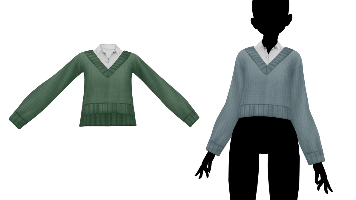 MMD - Sims 4 daria sweater by fake-n-true on DeviantArt
