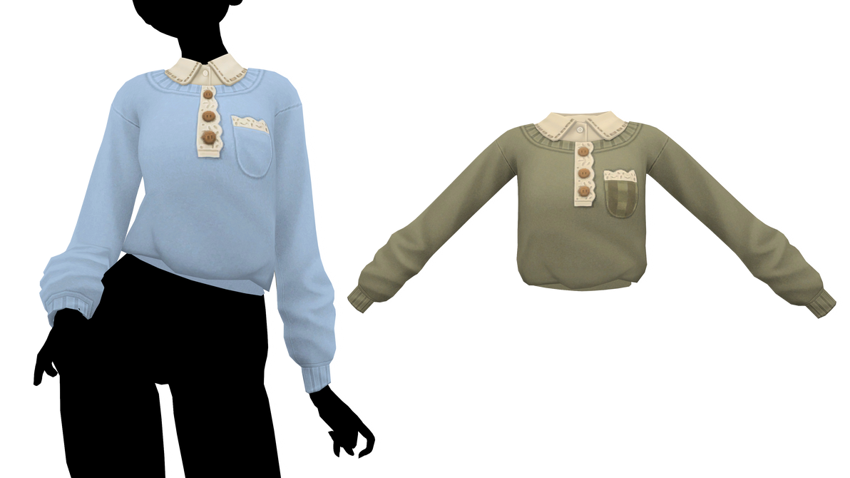 MMD - Sims 4 Fawn Sweater by fake-n-true on DeviantArt