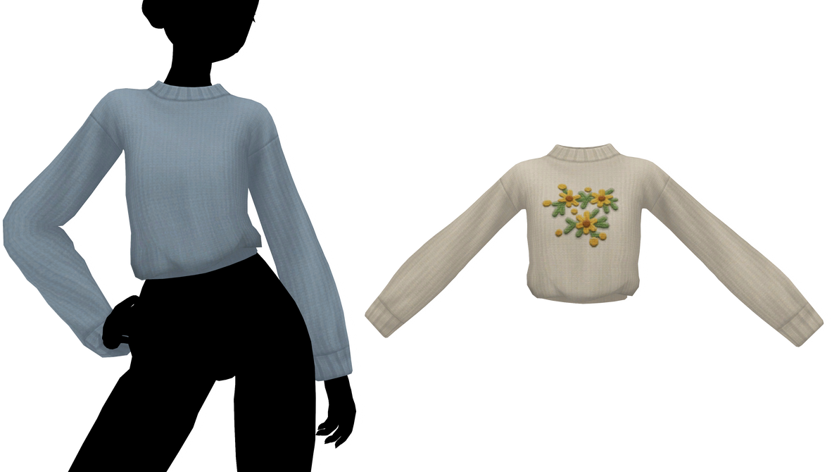 MMD - Sims 4 Faye Sweater by fake-n-true on DeviantArt