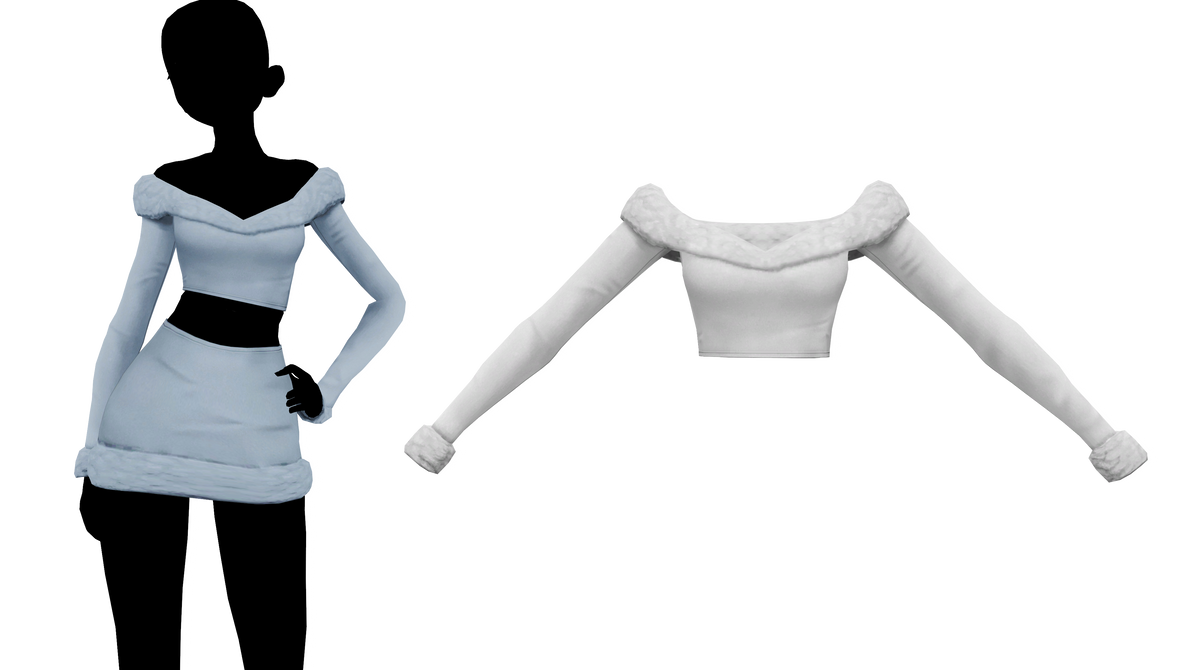 MMD - Sims 4 AxA Kappa - Chanel Top by fake-n-true on DeviantArt