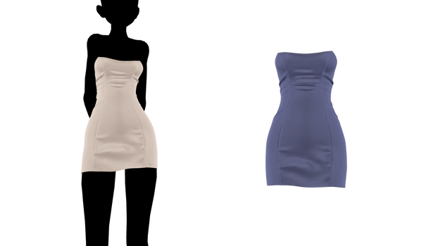 MMD - Sims 4 Mei Satin Dress