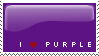 I love purple stamp