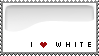 I love white stamp by violetsteel