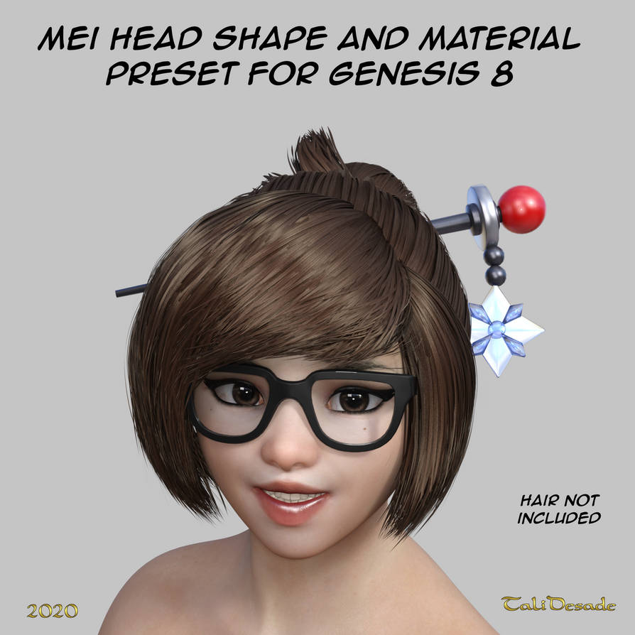 Mei Head Morph for Genesis 8 by TaliDesade on DeviantArt