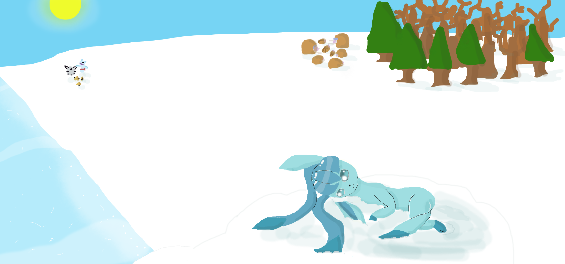 Glaceon by mizz-zillyz on DeviantArt