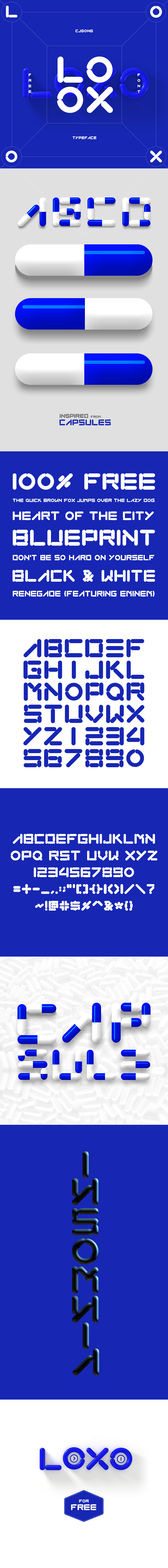 LOXO (free font) by onejian