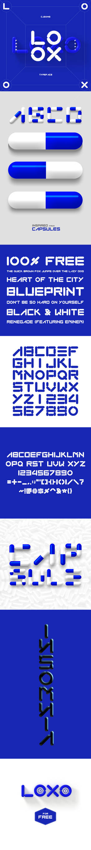 LOXO (free font) by onejian