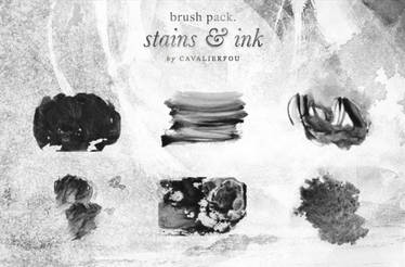 Stains and Ink - a brush pack