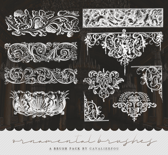 Ornamental brushes