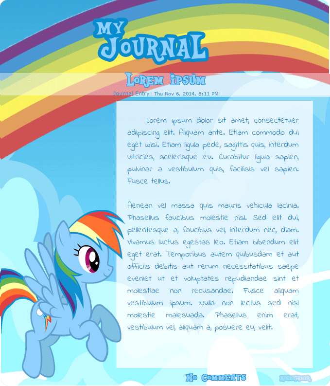 Journal skin - Rainbow Dash (Animated) - F2U