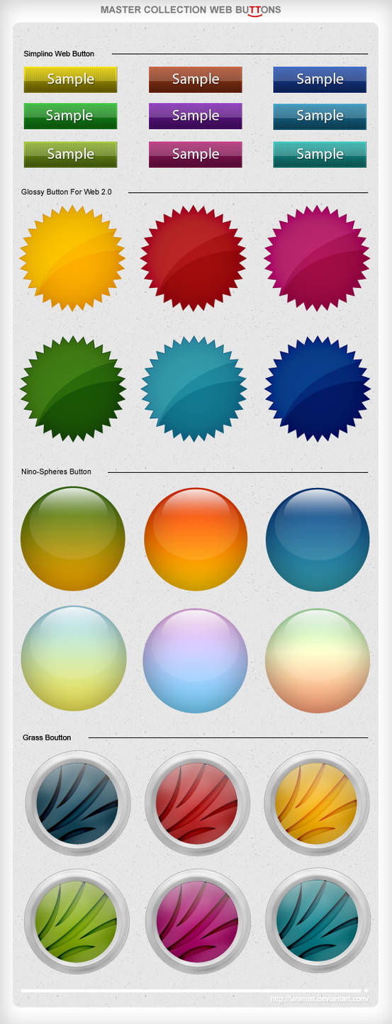 MasterCollection Web Buttons by lanimist on DeviantArt
