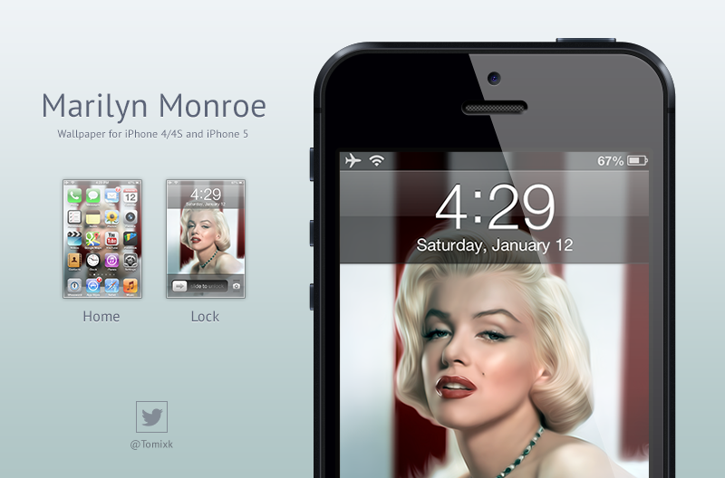 Marilyn Monroe Wallpaper for iPhone
