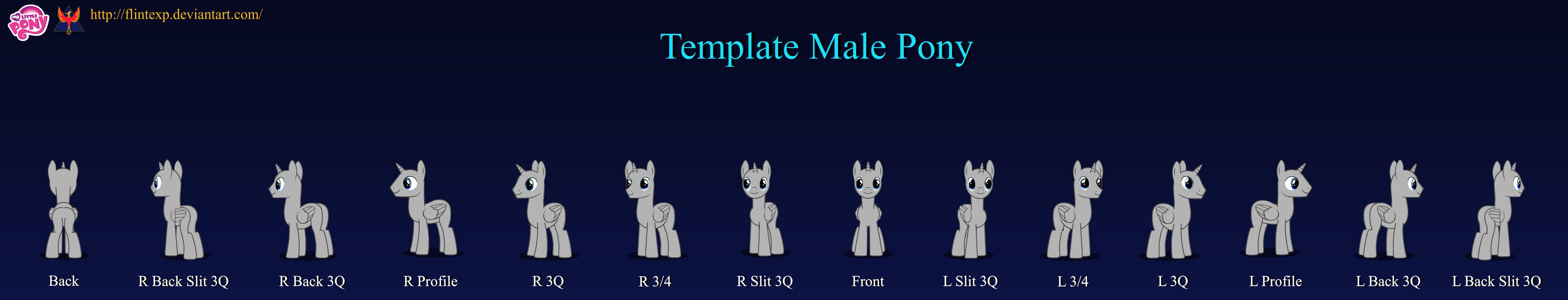 Template Male Pony v2.7