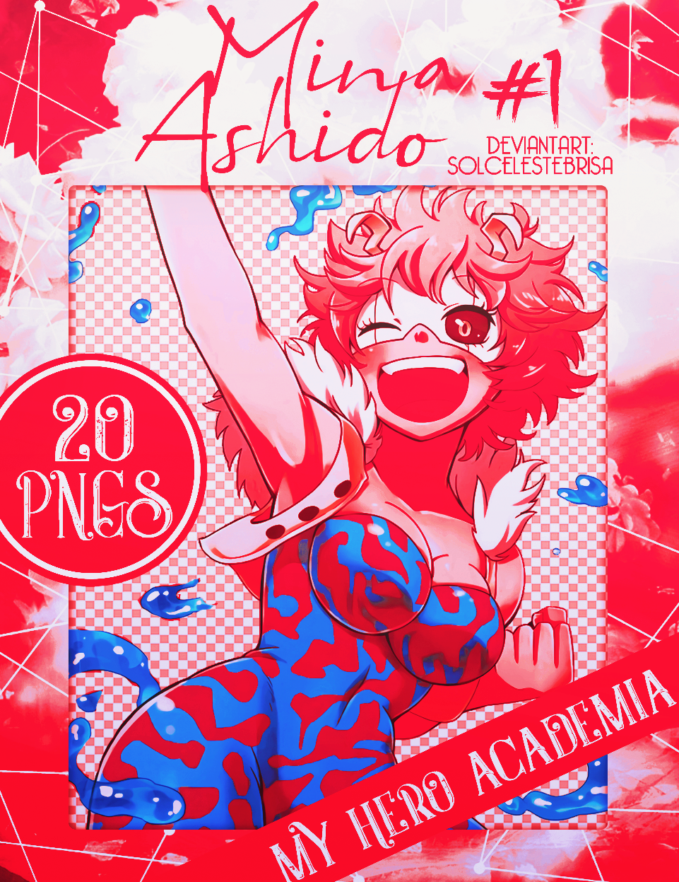 Ashido Mina (Pack de Renders) by SolCelesteBrisa on DeviantArt