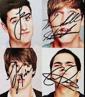 Big Time Rush- Signatures PNG/Firmas PNG