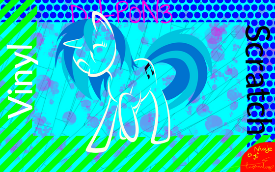 Vinyl Scratch Wallpaper