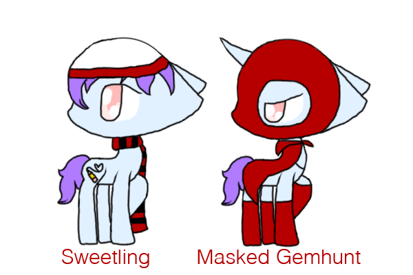 Sweetling/Masked Gemhunt (Pony OC)