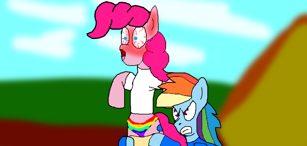 Rainbow Dash gets back at Pinkie Pie by alvaxerox on DeviantArt