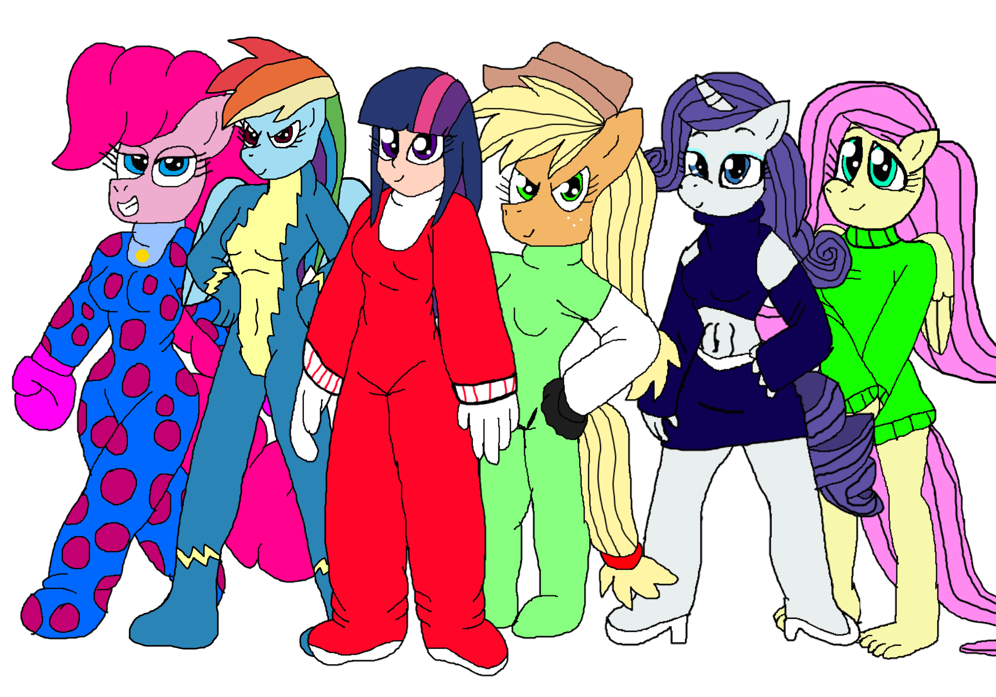 My mane six by alvaxerox on DeviantArt
