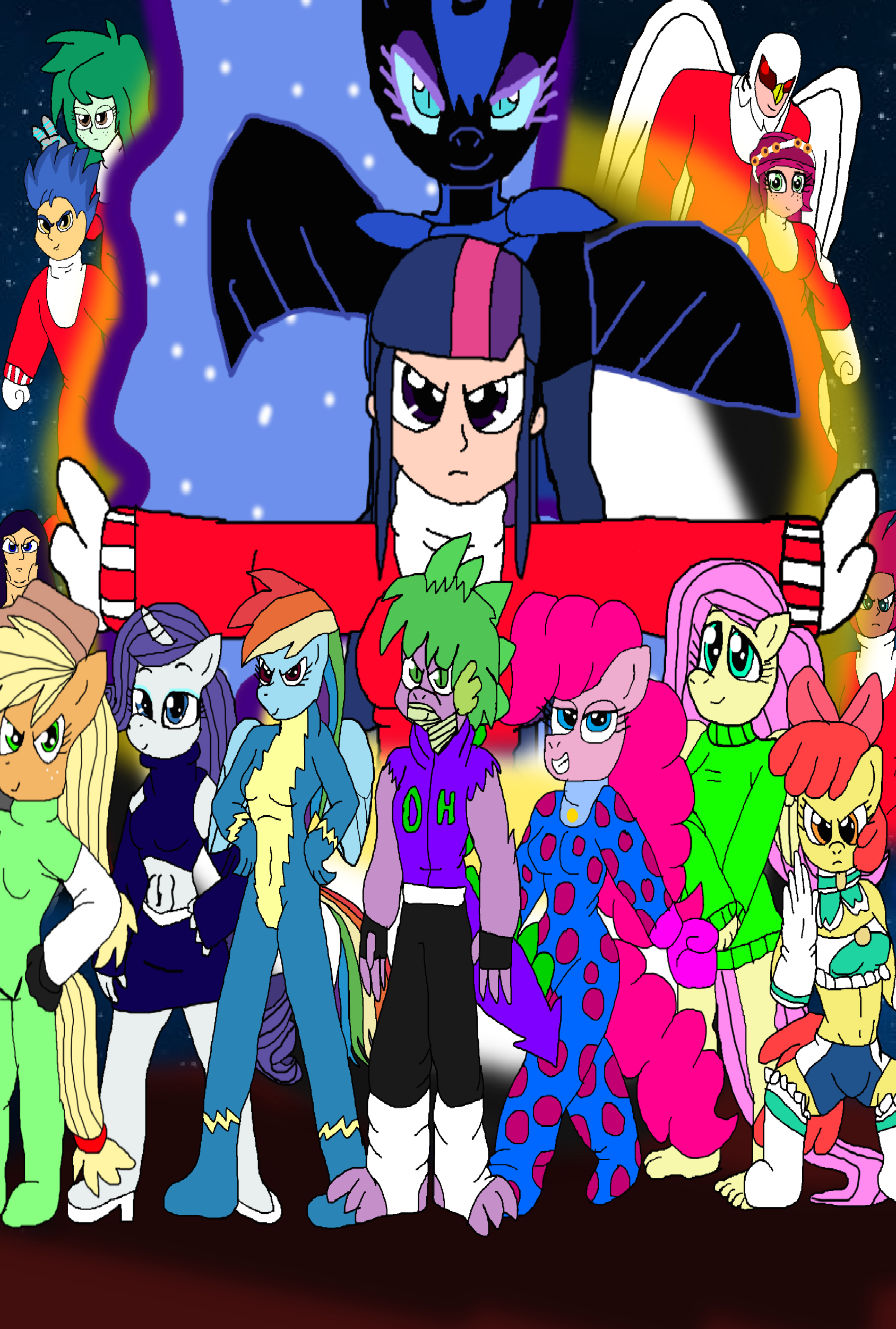 Alicorns And Creatures (Infinity war style) by alvaxerox on DeviantArt