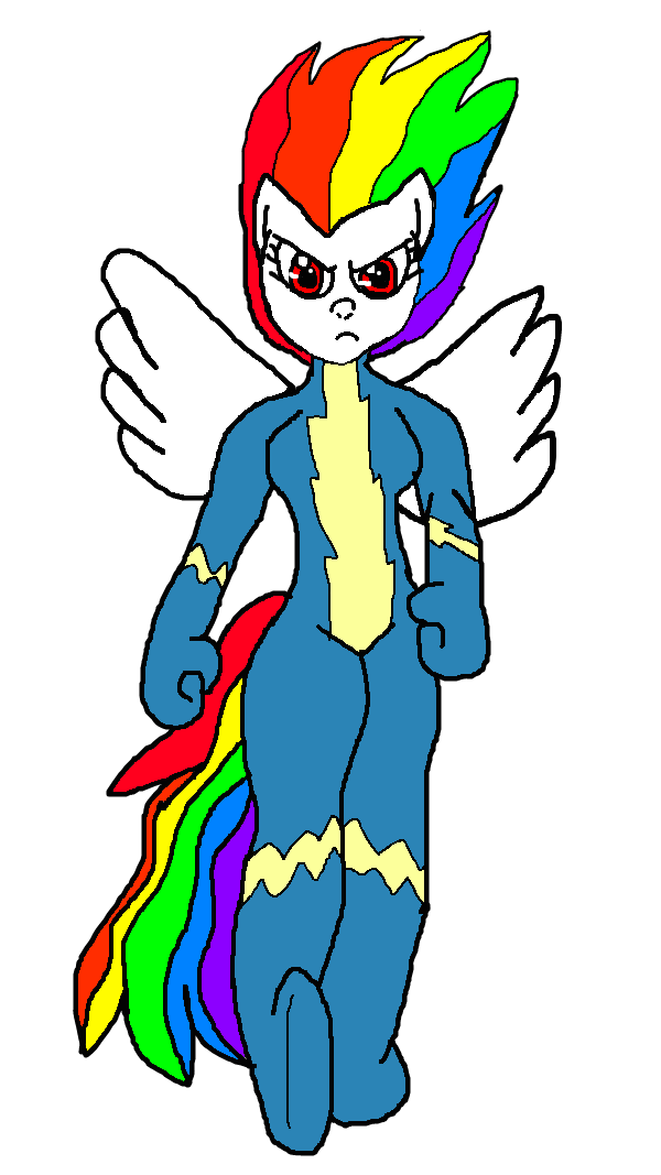 Super Wonderbolt Rainbow Dash (Colored) by alvaxerox on DeviantArt