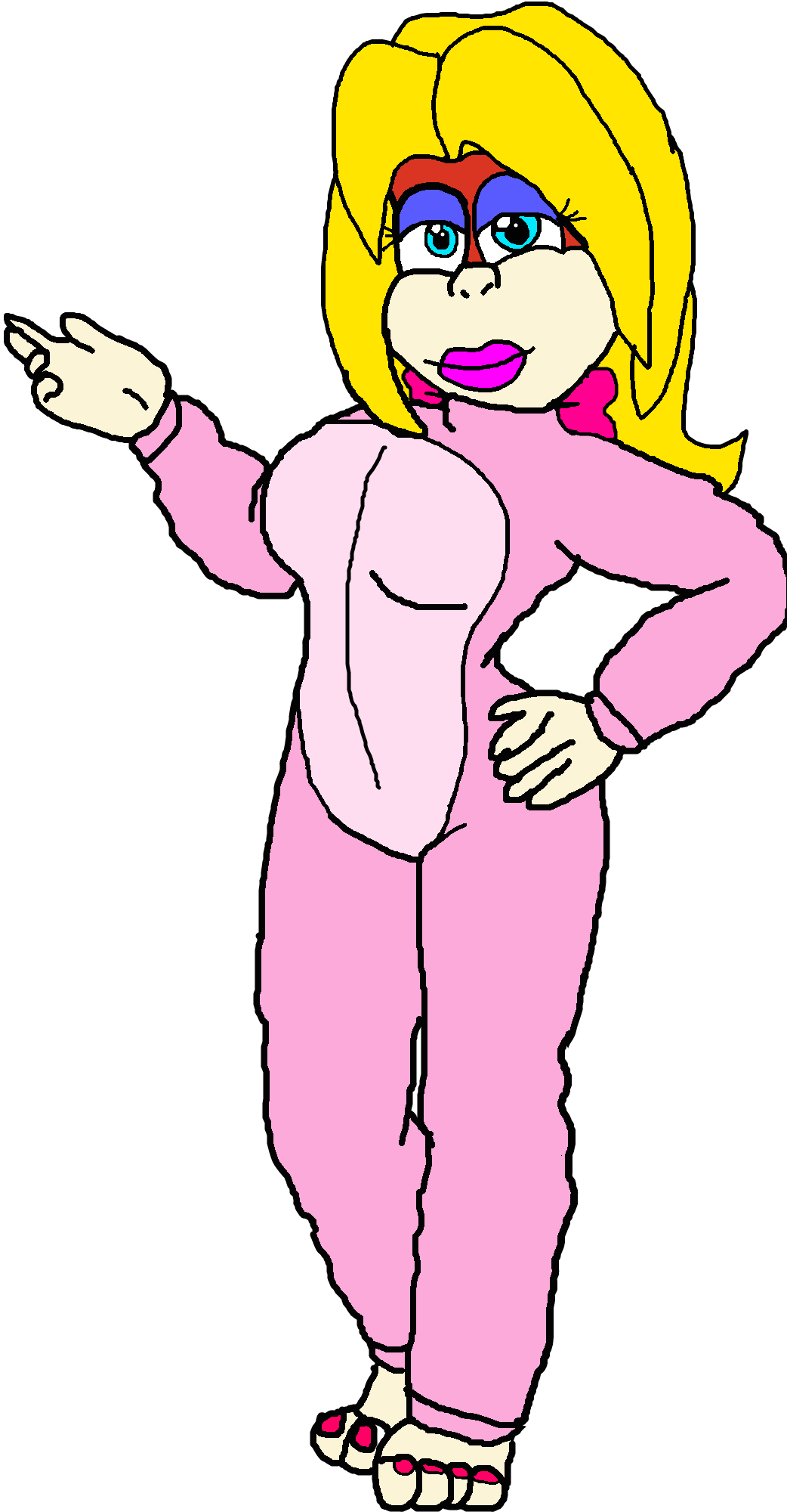 Candy Kong in a pink monkey suit by alvaxerox on DeviantArt
