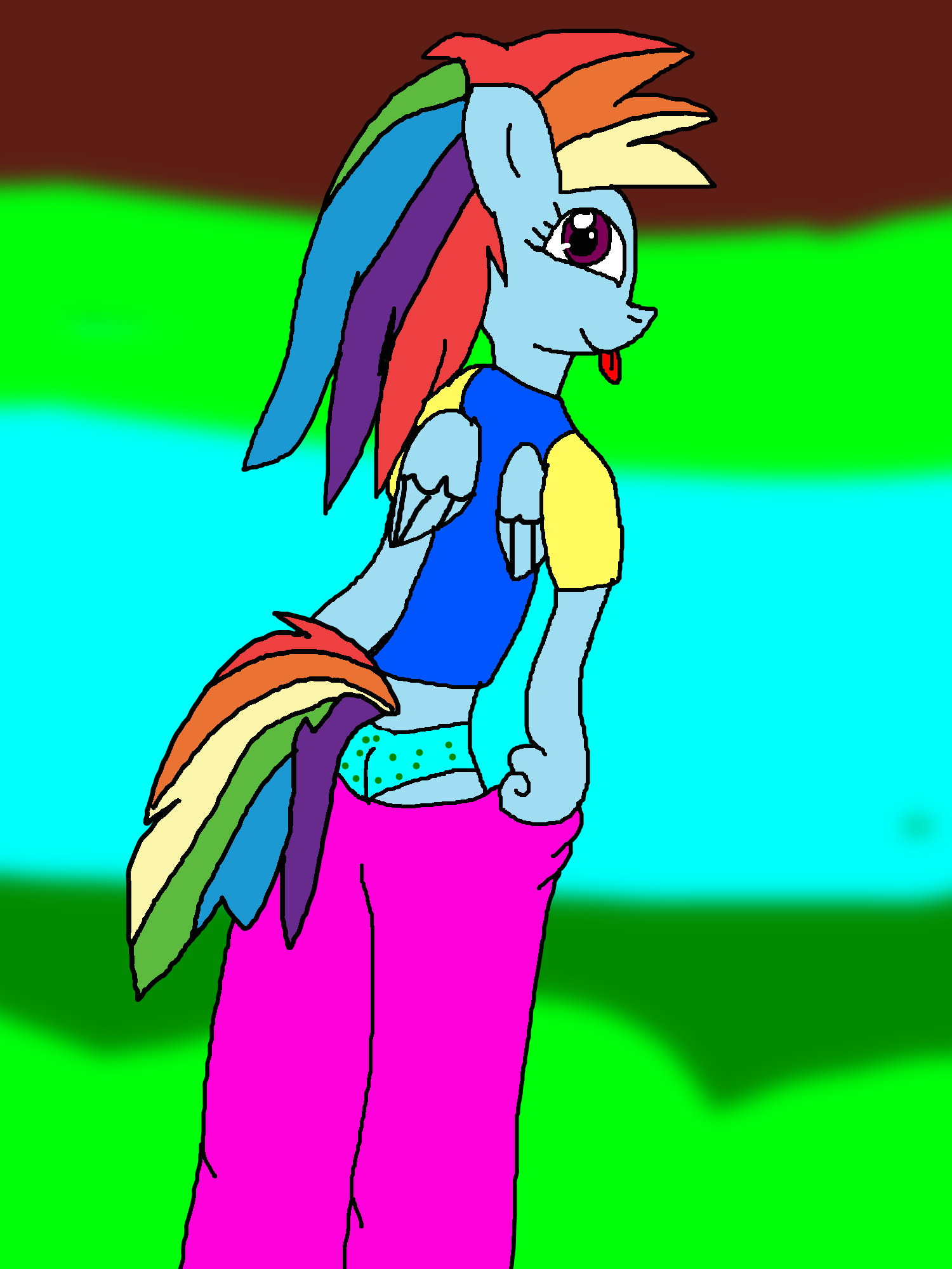 Taunting Rainbow Dash by alvaxerox on DeviantArt