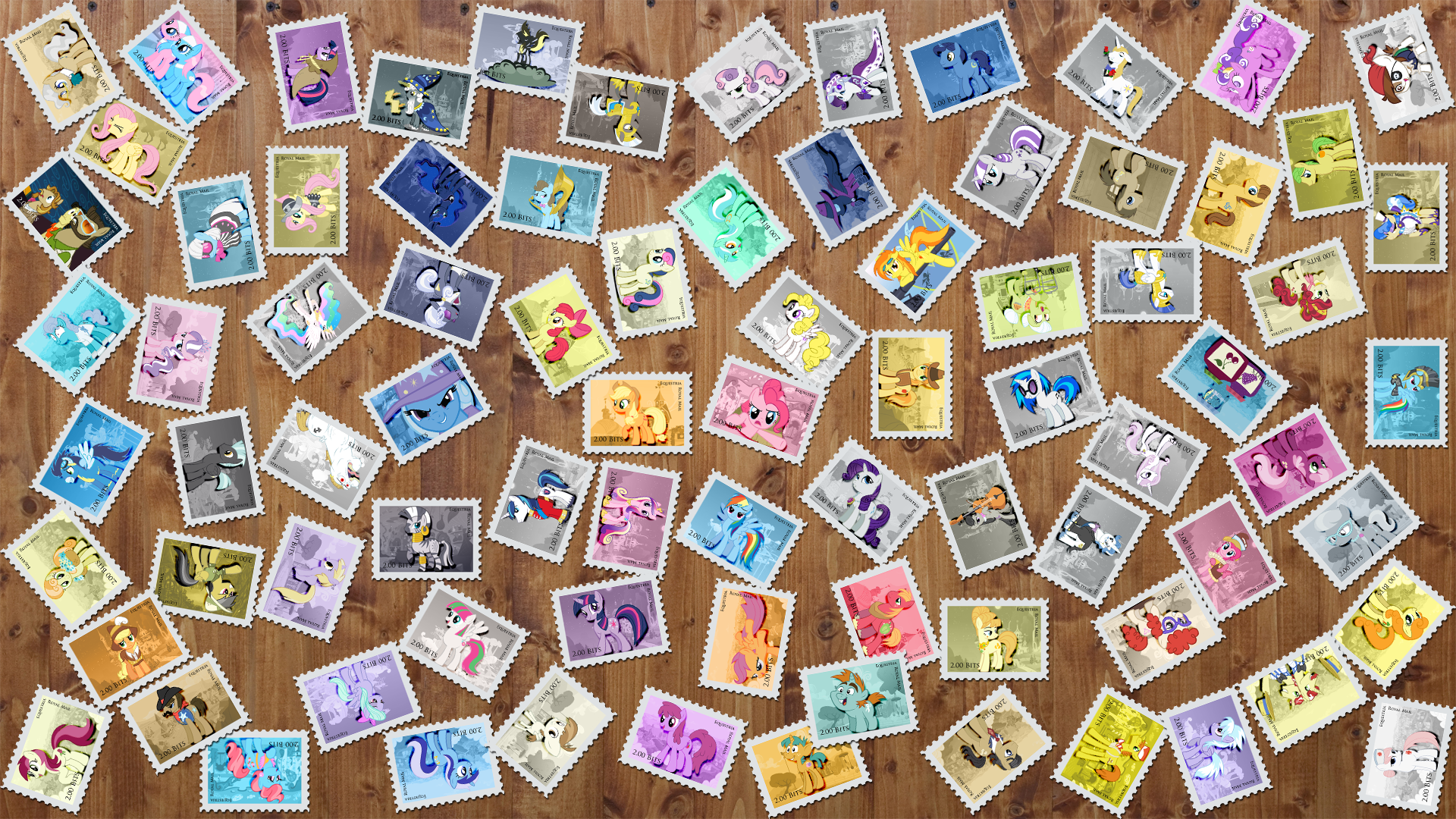 82 Pony Stamps + Wallpaper