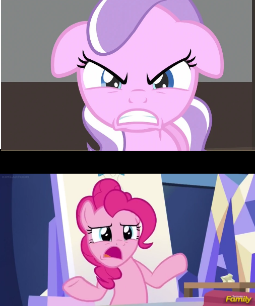 diamond tiara is angry at pinkie pie by batman714 on DeviantArt