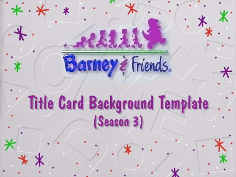 Barney Title Card Background Template Season 3 By C E Studio On Deviantart