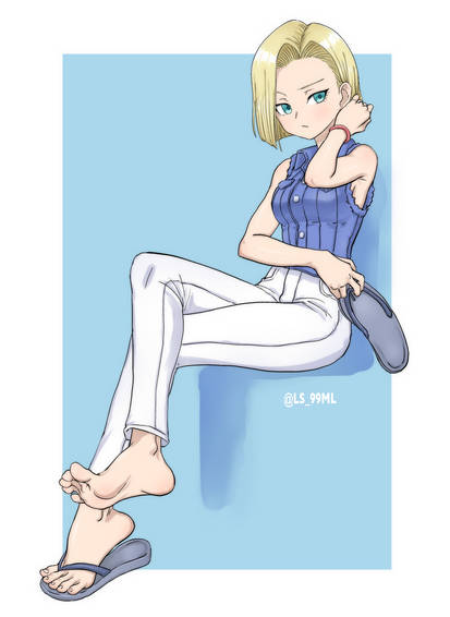 android 18 flip flops