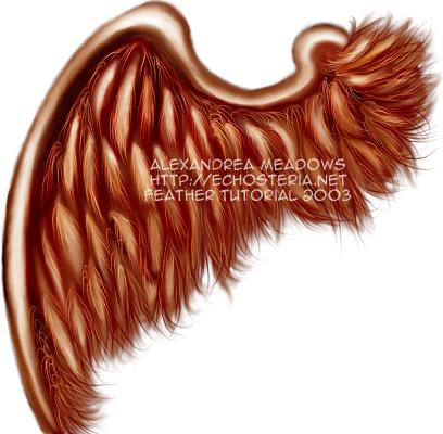 feathered wings, Gimp Style by darkenergie on DeviantArt