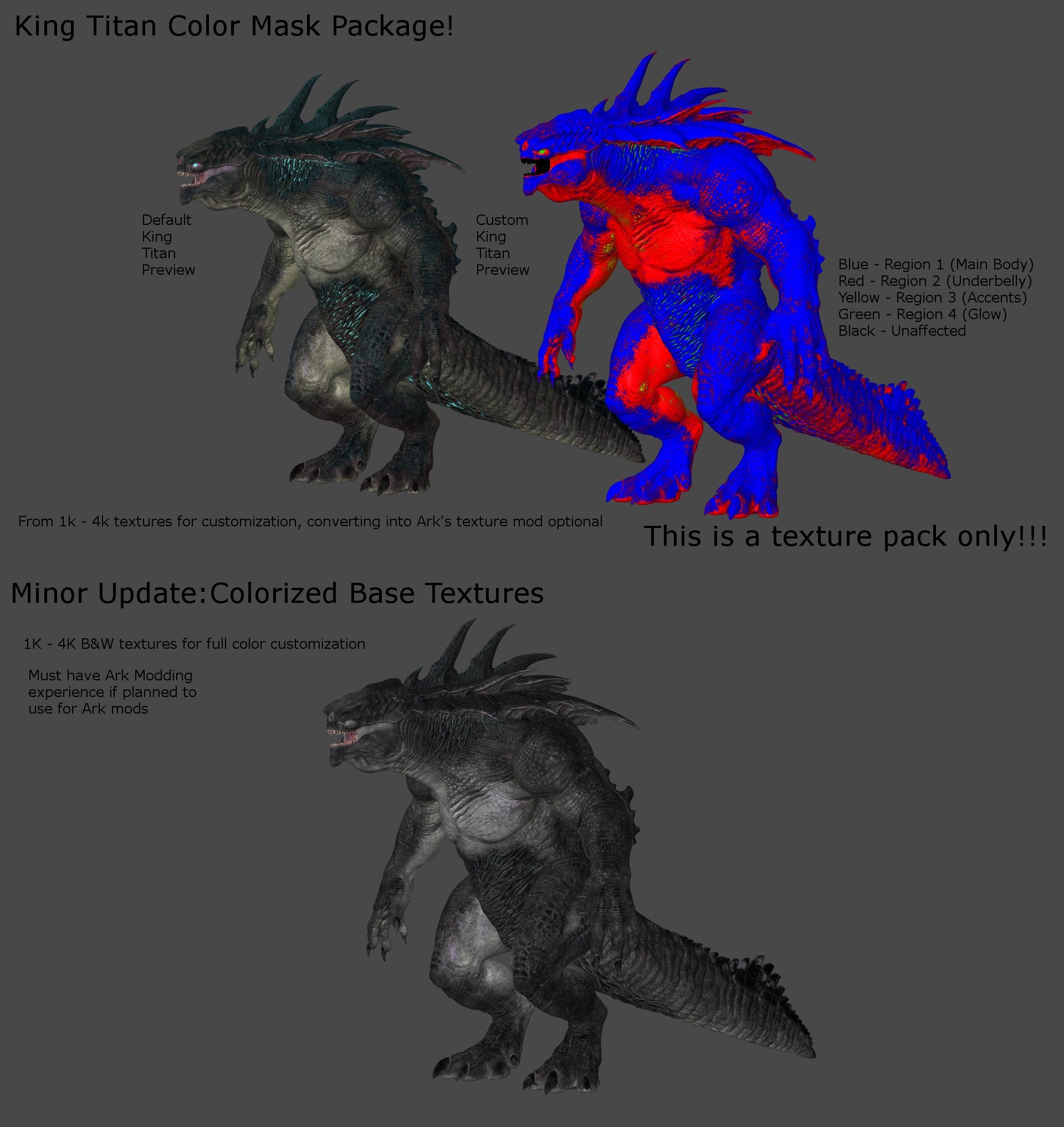 King Titan (ARK) Colormask Package! by JornKNightmane on DeviantArt