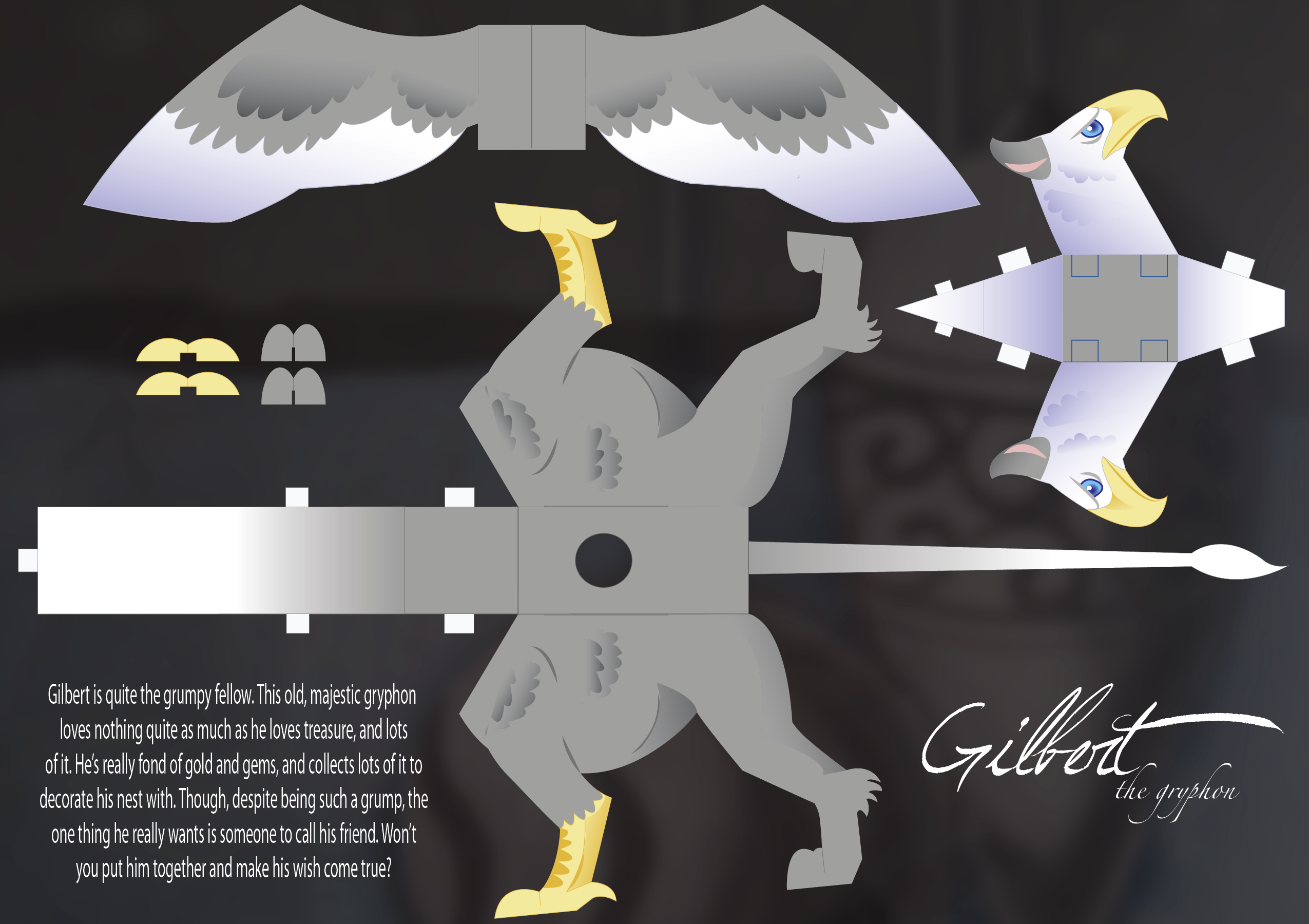 Gilbert the Gryphon - Flats by Galahawk on DeviantArt