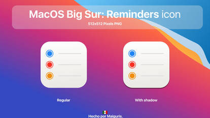 MacOS BigSur: New Reminders Icon