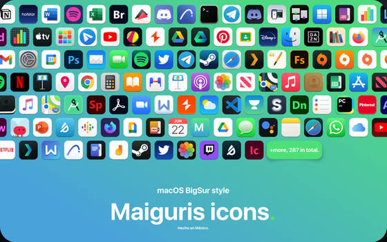 macOS Big Sur Maiguris Icons