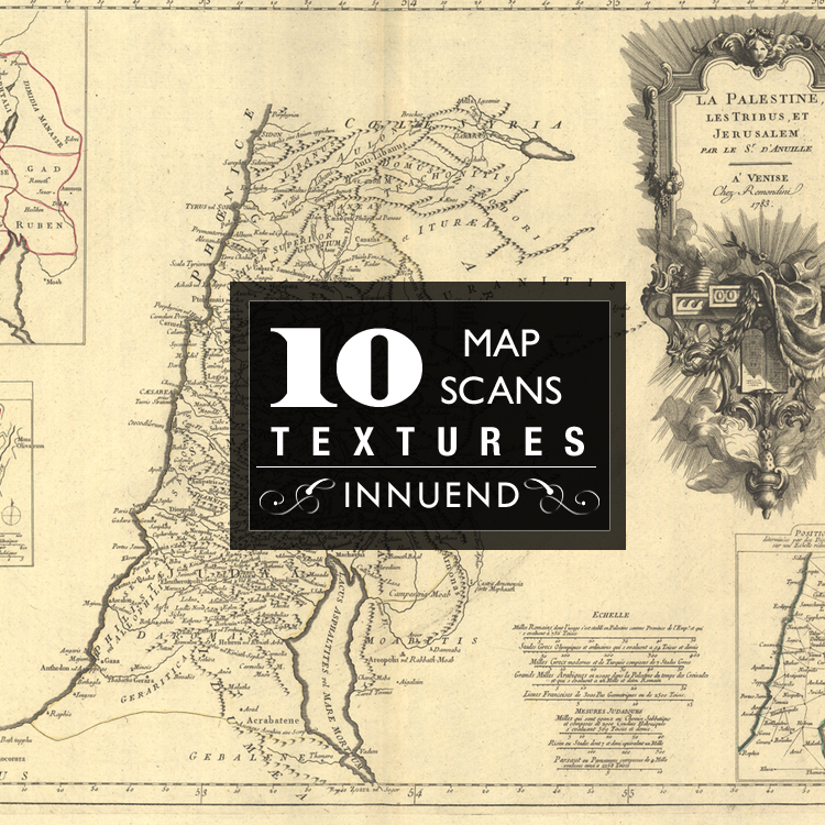 Vintage map textures by Innuend