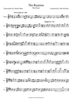 The Reunion Warhorse Sheet Music for Flute