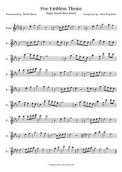 SSBB Fire Emblem Theme Flute Sheet Music