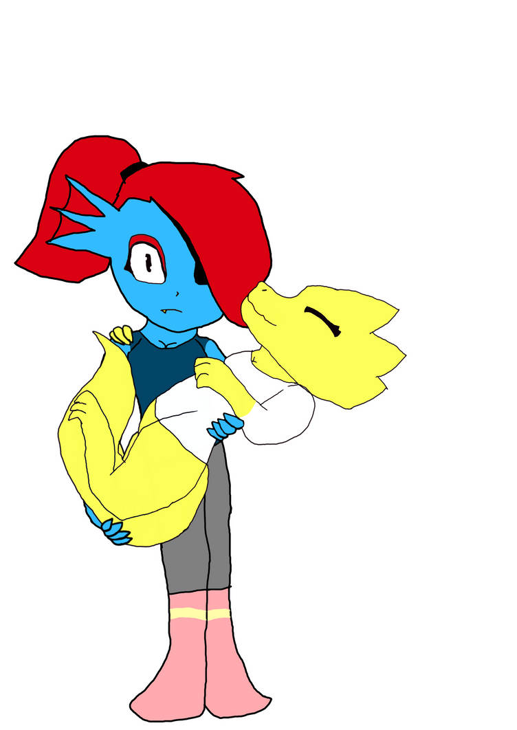 Alphys and Undyne by RosetheArtWolf on DeviantArt