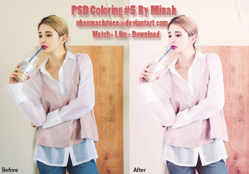 PSD Coloring #5 By Minah To Comback