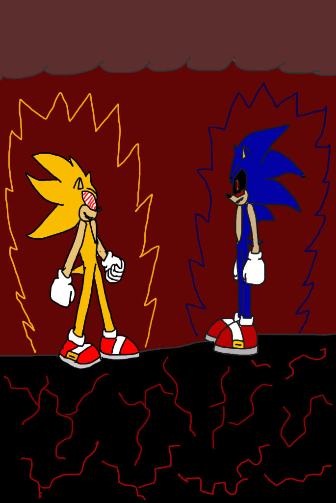 Commission) Super Sonic vs Fleetway vs Exe by ANDREU-T on DeviantArt