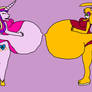 R: Pregnant Princess Cadance and Bunnie Rabbot